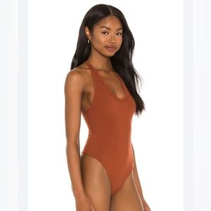 Free People Speed Dial Scoop Neck Sleeveless Bodysuit